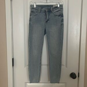 Light Denim Skinny Ankle Jeans